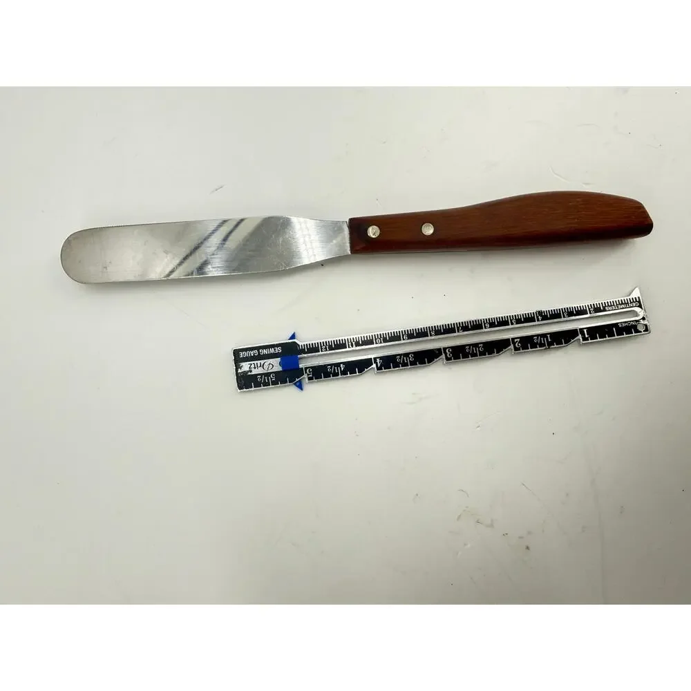 Imperial Diamond Edge Stainless Steel Spreader Knife Wood Handle USA Vintage 9